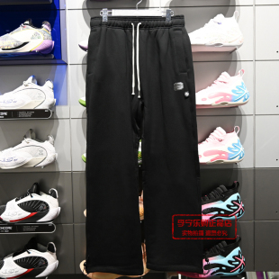 AKLV929 反伍系列加绒保暖运动休闲长裤 李宁2025秋冬新品 男子卫裤