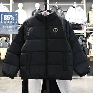 李宁男大童短羽绒服2025冬季 85%鸭绒保暖宽松立领外套YYMV063 新款