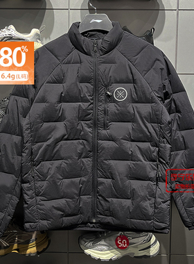 李宁男子韦德系列短羽绒服2025冬季新品80%鹅绒保暖外套AYMV487