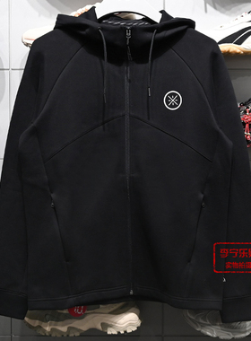 李宁卫衣2026春季新款韦德系列柔软舒适休闲开衫连帽卫衣AWDW285