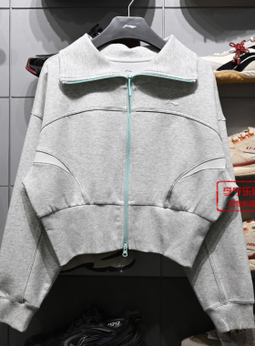 【白鹿同款】李宁女子卫衣2026春夏舒适柔软运动宽松外套AWDW416