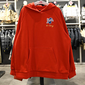 李宁女大童套头连帽卫衣2026春季 新品 舒适百搭宽松上衣YWDW012