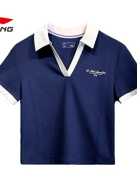 李宁T恤2025夏季新款女子运动灵感运动休闲短袖T恤APLV300