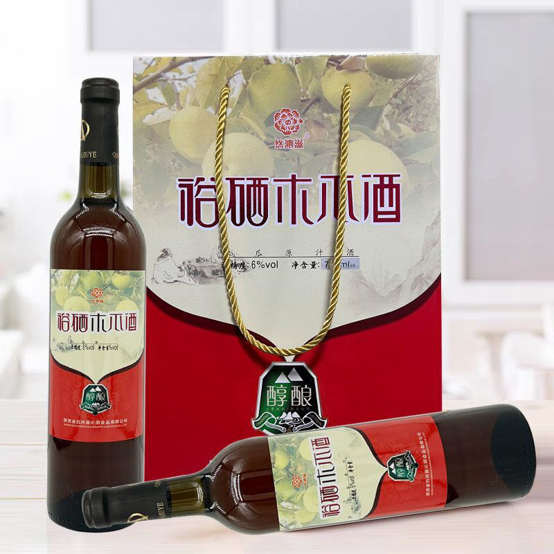 裕硒6度木瓜酒批发果香浓郁木瓜酒白河裕硒木瓜酒果酒6度整件果酒