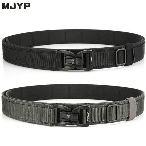 合金战术腰带自动插扣