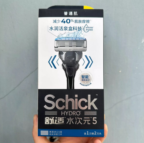 Schick/舒适水次元5智能调压剃须刀-痘肌/敏感肌型（1刀架4刀头）