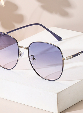 洛维亚防紫外线圆形时尚女士偏光