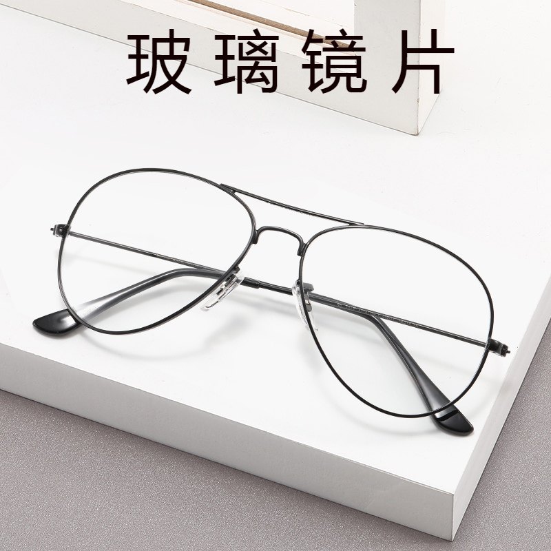 钢化玻璃耐磨平光小号眼镜防风尘飞溅挡风通光透明白色护目镜潮女