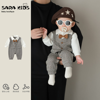 男宝宝周岁礼服婴儿绅士小少爷服