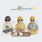 男童套装 潮 子外出服两件套童装 小月龄宝宝衣服春季 婴儿分体上衣裤