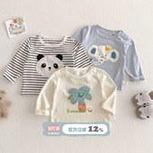 t恤26春装 洋气小月龄打底衫 新款 薄款 外出服 宝宝衣服春季 儿童长袖