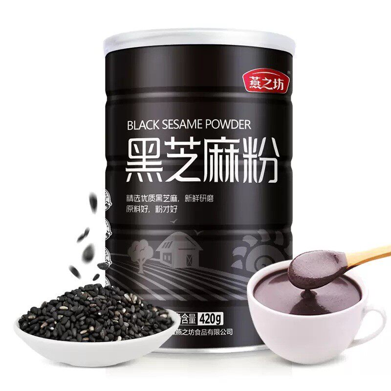 安徽燕之坊纯黑芝麻粉冲调芝麻糊图片