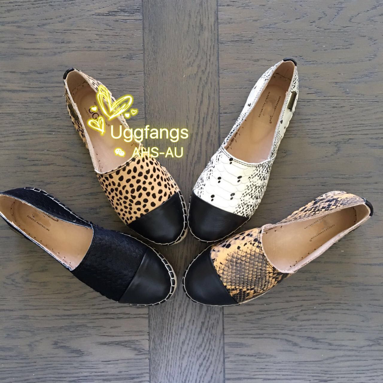 ozwear澳洲动物纹渔夫鞋清仓特价