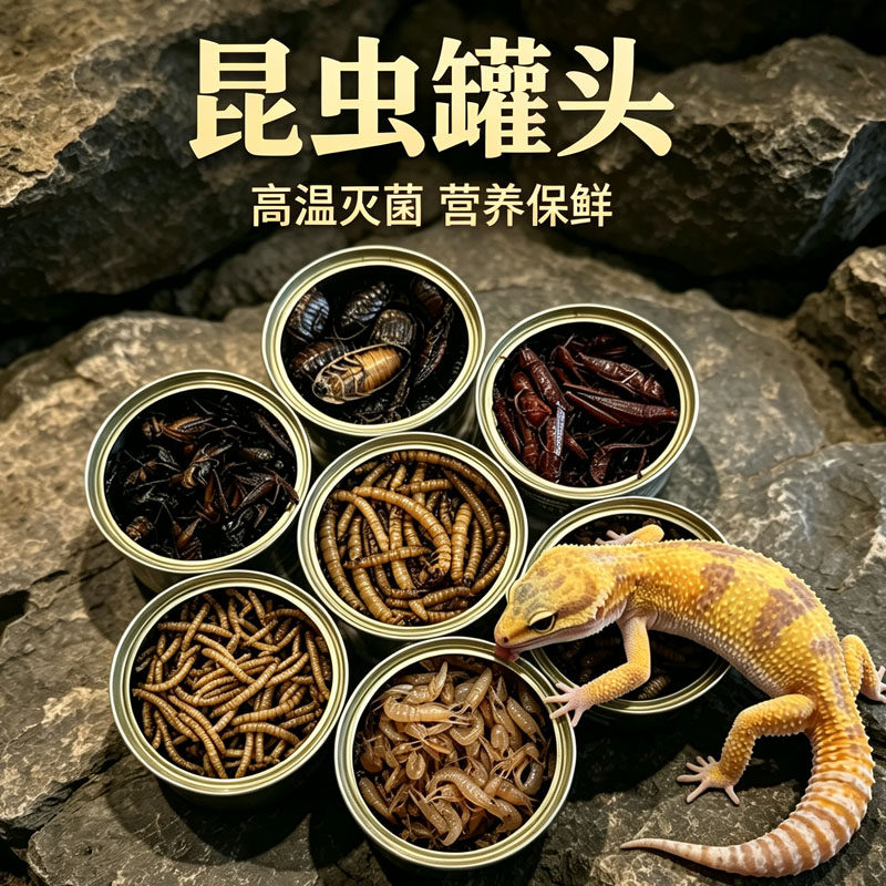 面包虫罐头高温灭菌湿粮更易消化图片