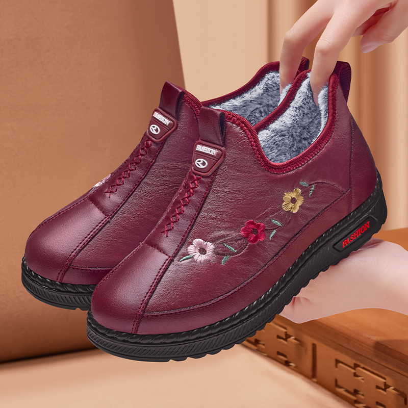 老人棉鞋女加厚保暖防滑妈妈鞋