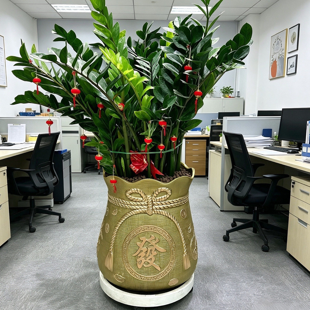金钱树盆栽植物客厅办公室四季常青钱串子大绿植开业乔迁送礼