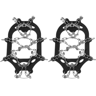 牧高笛户外19齿简易冰爪防滑鞋套登山雪爪不锈钢钉鞋链攀岩装备