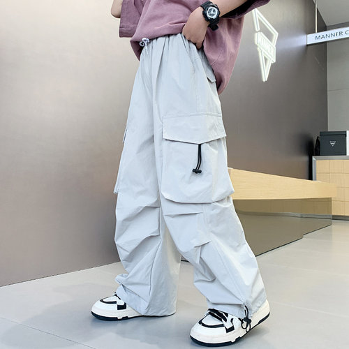 贝田男童夏季工装裤休闲防蚊裤