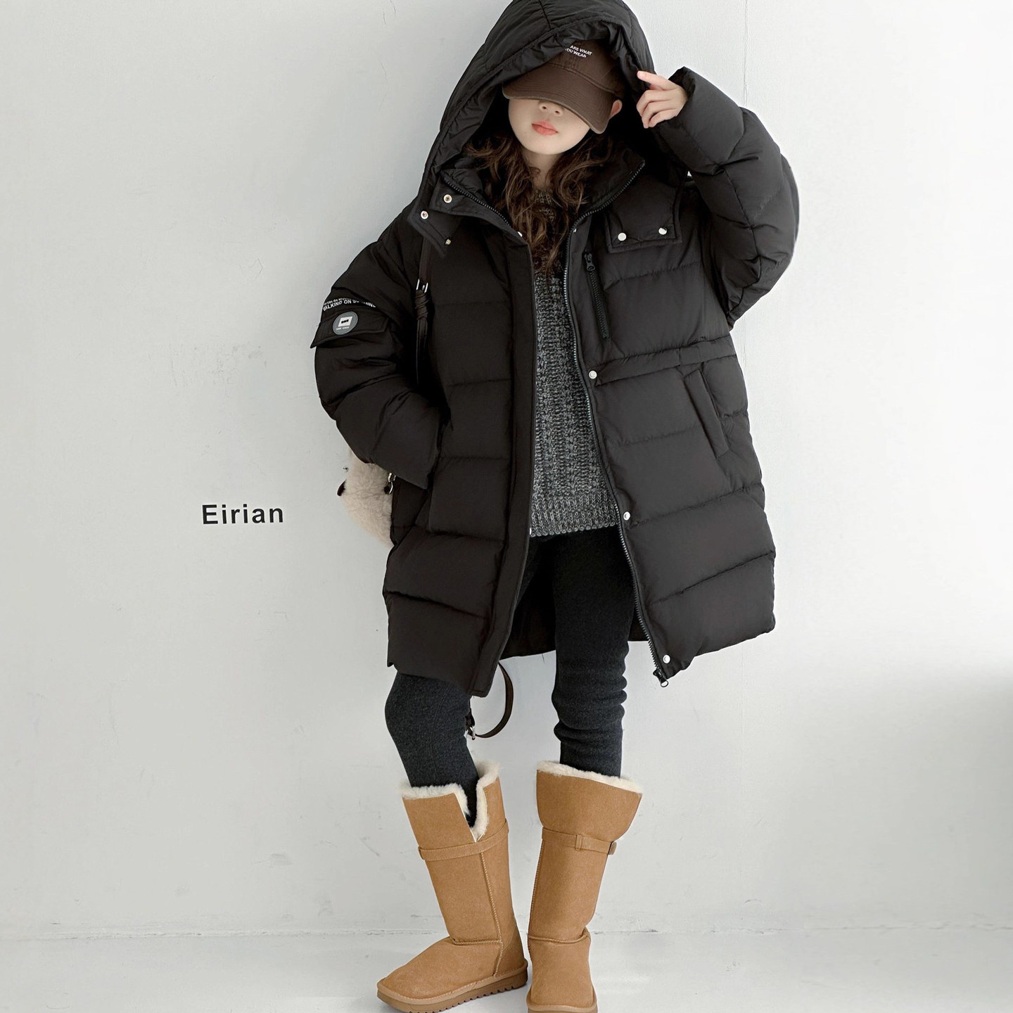 女童长款羽绒服冬装儿童2025新款冬季洋气加厚女款中大童爆款外套