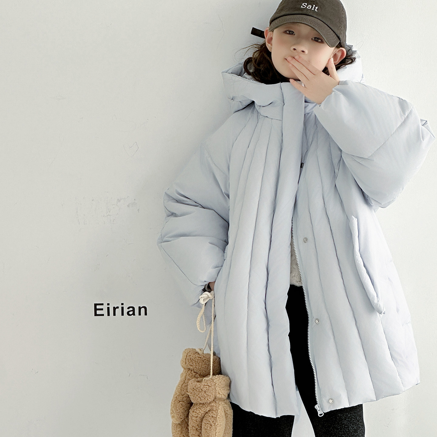 女童中长款羽绒服儿童冬季2025新款女款加厚中大童冬装外套防寒服