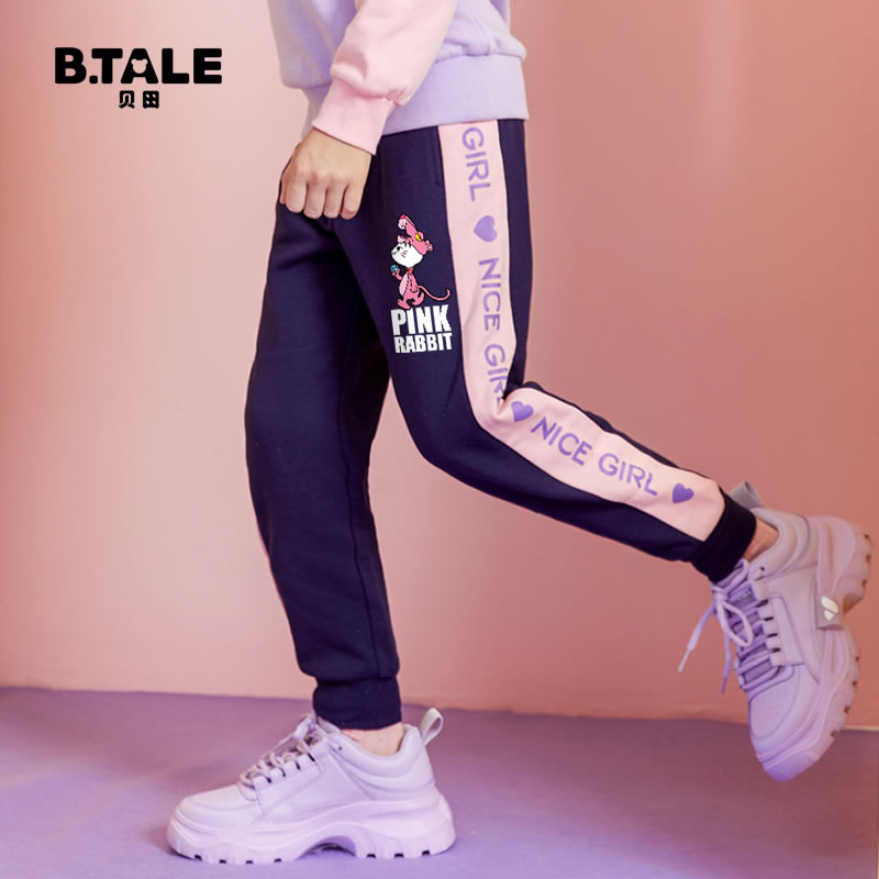 女童运动裤加绒儿童裤子秋冬款2025新款秋季大童装春秋款休闲卫裤