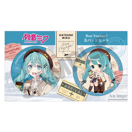 日谷初音未来旅行系列徽章套组