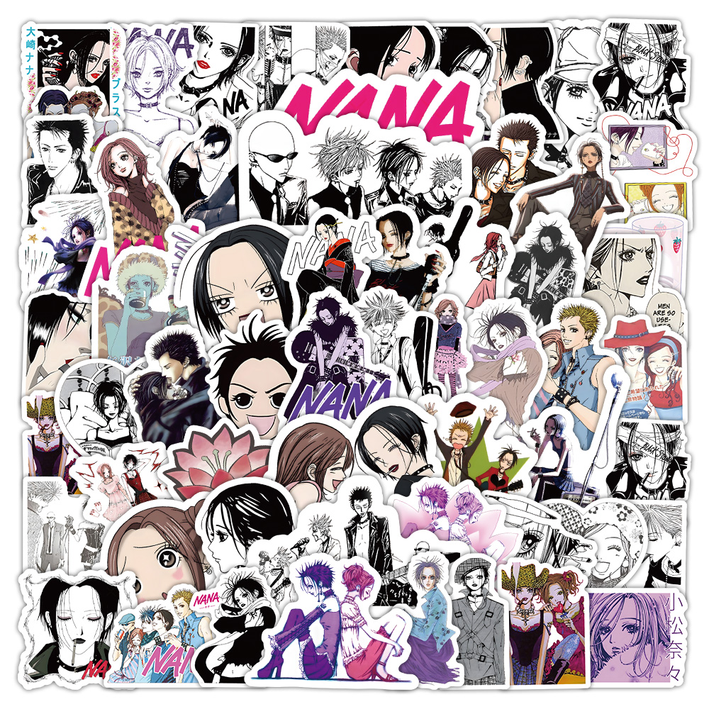 60张动漫NANA涂鸦贴纸手账小贴画