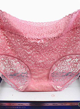 彩田内裤 女正品透明性感蕾丝面料纯棉裆提臀无痕高腰三角裤31066