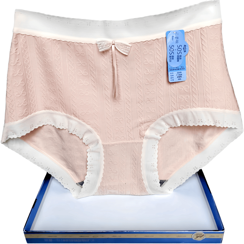 彩田内裤女士莫代尔棉中高腰32339新疆棉石墨烯抗菌提花蕾丝边新,女士内衣/男士内衣/家居服,女三角裤,淘宝优惠券,粉丝福利购,淘宝优惠卷