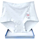 彩田内裤 女莫代尔棉15251特高腰15252碎花15253包臀浅色石墨烯夏