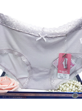 彩田内裤女中腰31183高腰31185网纱冰丝蕾丝边超薄透气平脚纯色夏