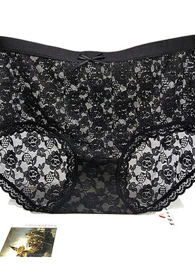 女士内裤女花仙子20978蕾丝网纱透明透气性感速干石墨烯氧护搭档