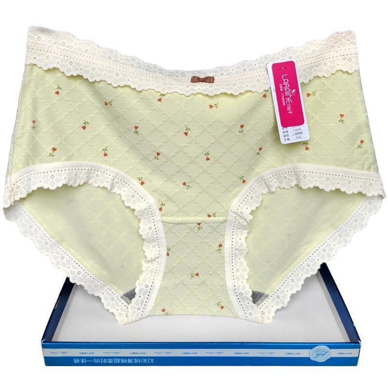 提花内裤花仙子莫代尔棉印花包臀