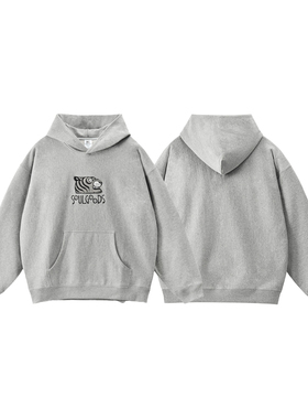SOULGOODS 虎头LOGO绣花帽衫