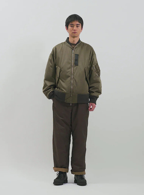 现货授权meanswhile Reversible PT 宽松直筒尼龙休闲裤25FW