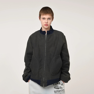 现货授权BOWWOW USN DECK ZIP JACKET 经典做旧甲板拉链夹克25FW