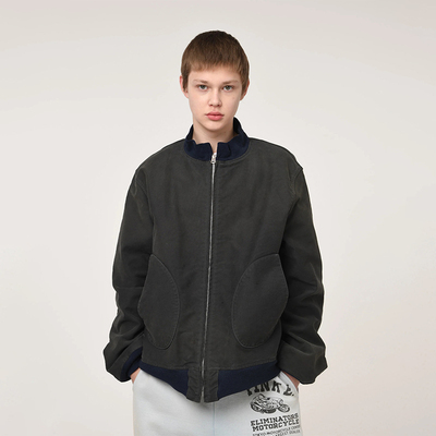 现货授权BOWWOW USN DECK ZIP JACKET 经典做旧甲板拉链夹克25FW