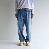 80s 锥形牛仔裤 WIDE 复古水洗宽版 25FW 现货授权ANACHRONORM