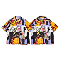 Wacko Maria x Jean-Michel Basquiat Hawaiian рубашка (тип-1)