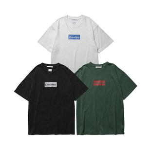 现货授权 Liberaiders BOX LOGO TEE 宽松纯棉圆领短袖T恤25FW