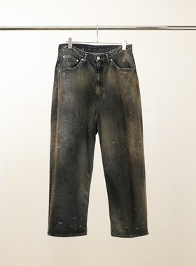 现货授权ANCELLM #05 AGING01水洗做旧复古牛仔裤长裤25FW