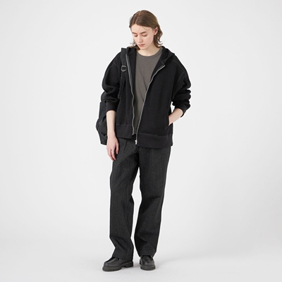 现货授权nanamica Zip-Up Thermal Hoodie 简约宽松拉链帽衫26SS