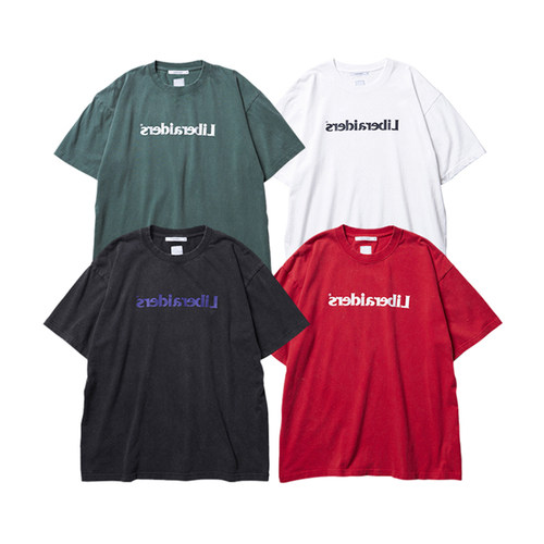 现货授权Liberaiders MIRROR LOGO TEE 镜像Logo圆领短袖T恤25SS