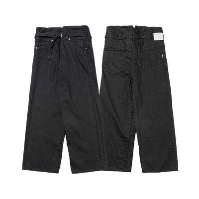 现货授权meanswhile  宽松系带直筒牛仔裤舒适25AW