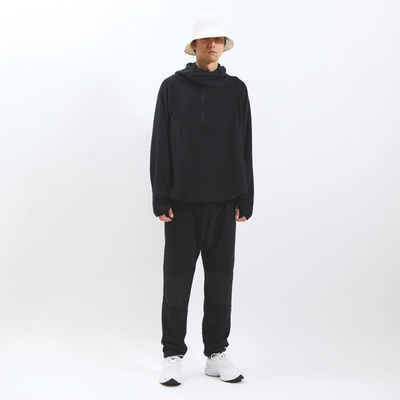 现货授权meanswhile COE Waffle Hoodie华夫格半拉链连帽衫25FW