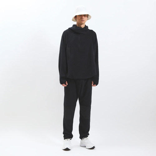 现货授权meanswhile COE Waffle Hoodie华夫格半拉链连帽衫25FW