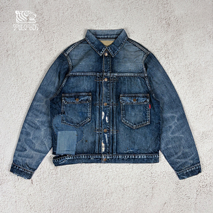 现货ANACHRONORM REMAKED DENIM JACKET复古破坏重制牛仔夹克26SS