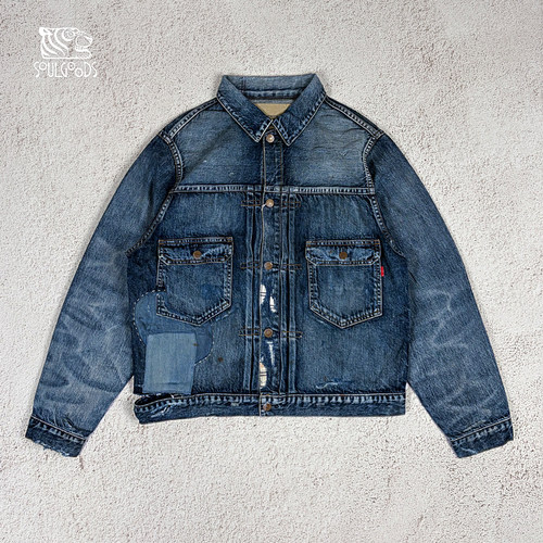 现货ANACHRONORM REMAKED DENIM JACKET复古破坏重制牛仔夹克26SS