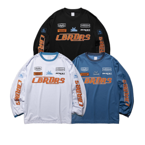现货授权Liberaiders MOTO CROSS CREWNECK 圆领长袖T恤25FW