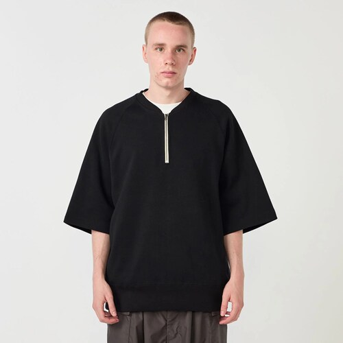 现货授权nanamica Harf Zip Sweat 宽松廓形半拉链短袖26SS